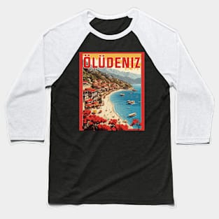 Oludeniz Turkey Vintage Retro Travel Tourism Baseball T-Shirt